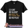 Eat sleep drive the school bus repeat T-Shirt