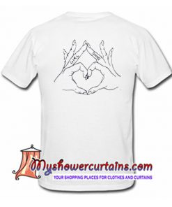 Girl Gang Love Hand Sign T Shirt back