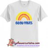 Good Vibes Sleeveless Rainbow t shirt