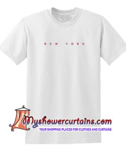 New York Small Text T Shirt