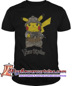 Pikachu (Pew kachu) Army T Shirt