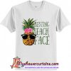 Pineapple resting beach face shirt