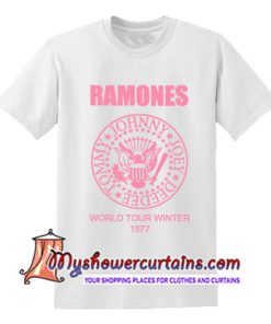 Ramones World Tour Winter 1977 T Shirt
