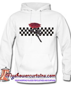 Rose and checkered Hoodie