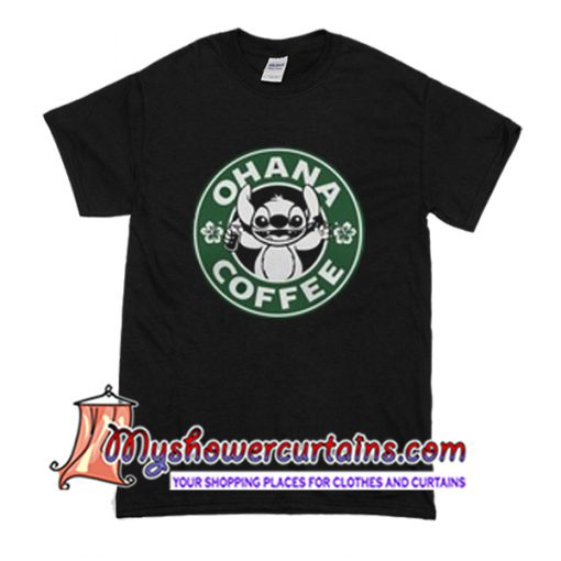 Stitch Ohana coffee T Shirt