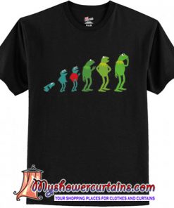 The Evolution of Kermit t shirt