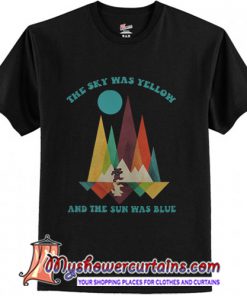 The sky was yellow and the sun was blue Mountain Bear shirt