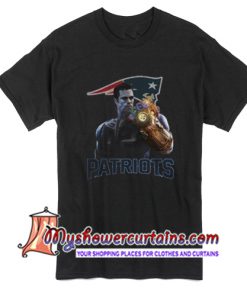 Tom Brady 12 Thanos infinity gauntlet Patriots T Shirt
