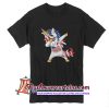 Unicorn Dabbing American Flag T Shirt