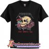 Yeezus Skull and roses t shirt