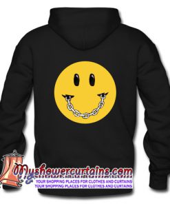 smile chain emoticon back Hoodie