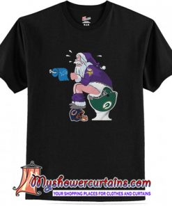 Minnesota Vikings Toilet Santa Claus T-Shirt