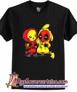 Pikapool Pikachu Pokemon and Deadpool T-Shirt