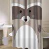 Racoon Brown shower curtain