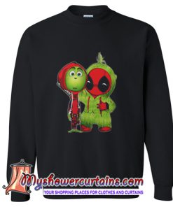 The Grinch and Deadpool Baby Christmas Sweatshirt