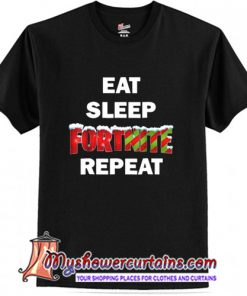 Merry Christmas Eat Sleep Fortnite Repeat T-Shirt
