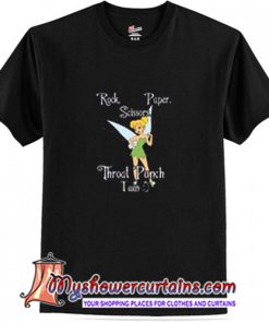 Tinkerbell Rock scissors paper throat punch I win T-Shirt