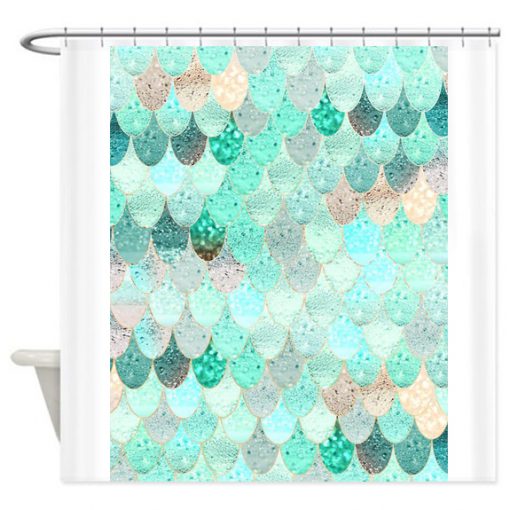 Fin Mermaid Shower Curtains AT