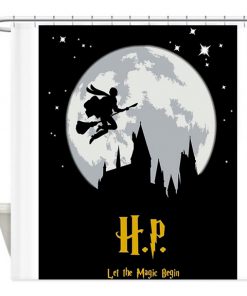 Harry Potter silhouette shower curtain AT