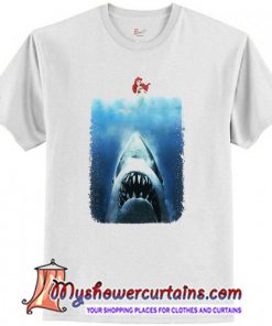 Little mermaid Jaws Funny T Shirt (AT)