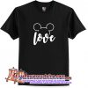 Mickey Mouse Love Ears T Shirt (AT)