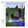 Minecraft Game custom shower curtain AT