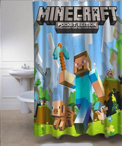 Minecraft Mine Craft Personalized Custom Shower Curtain