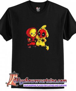 Pikachu Pokemon and Deadpool T Shirt (AT1)