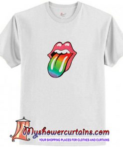 Rainbow Rolling Stones T-Shirt (AT)