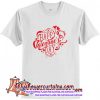 Red Happy Valentine's Day Text Design T-Shirt (AT)