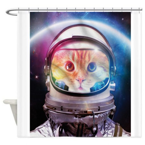 Space Cat Shower Curtain AT