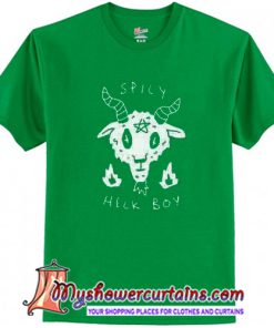 Spicy Heck Boy Satan Baseball T Shirt (AT1)