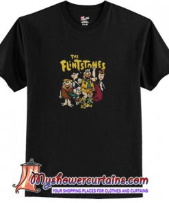 The Flintstones Family Fred and Barney Cartoon T-Shirt (AT)