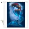 artwork of mermaids showercurtain (at)