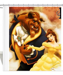 beast Beauty Disney shower curtain customized design for home decor (AT)