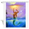 mermaid sexy shower curtain AT