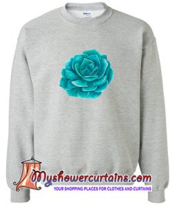 Abstract Cactus Design Crewneck Sweatshirt (AT)