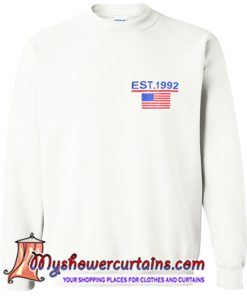 American Flag Print Sweatshirt (AT)