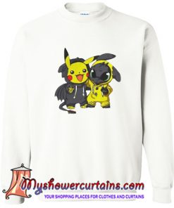 Baby Pikachu and Toothless Sweatshirt (AT)