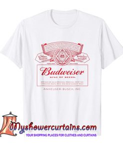 Budweiser King Of Beers Can Label T Shirt (AT)