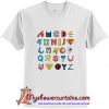 Comics Alphabet T-Shirt (AT)