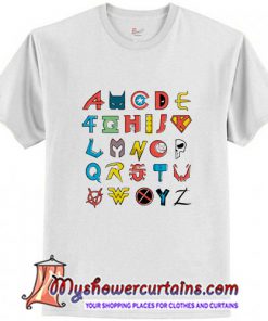 Comics Alphabet T-Shirt (AT)