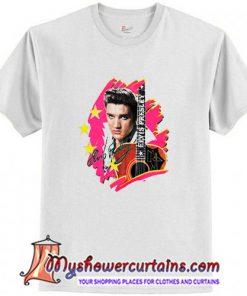 Elvis Presley The King Vintage With Guitar T-Shirt (AT)