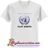 Flat Earth White T shirt (AT)