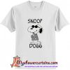 Snoopy Snoop Dogg White T shirt (AT)
