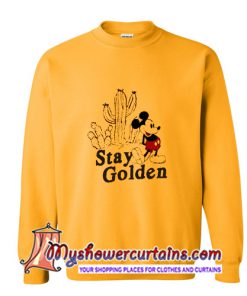 Stay Golden Mickey Mouse Gold Yellow Sweatshirt (AT)