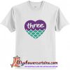 Three Mermaid Heart T Shirt (AT)