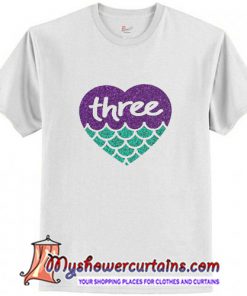 Three Mermaid Heart T Shirt (AT)