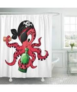 Animal Aquarium Bubbles Character Shower Curtain At