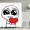 BUZRL Humor Decor Shower Curtain (AT)